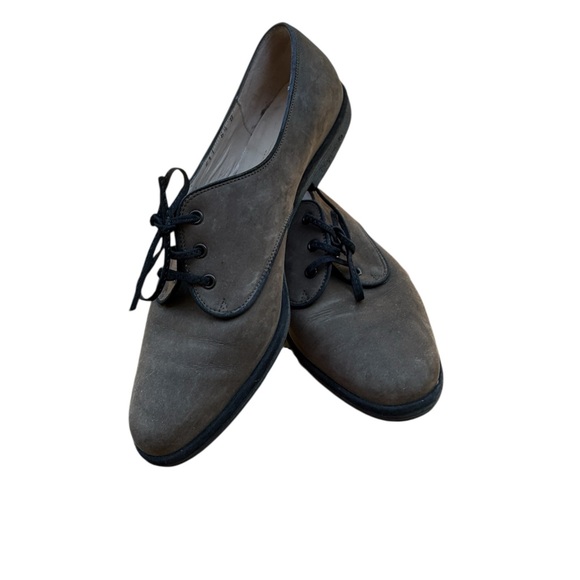 Salvatore Ferragamo Vintage Soft Brown Suede  Oxford Shoes - Picture 1 of 10